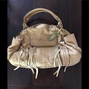 Botkier “Logan” Snake Embossed Leather Satchel